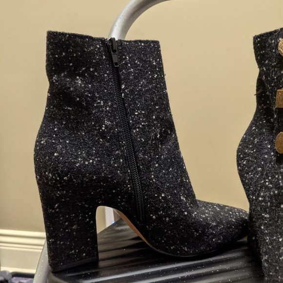 Charles and Keith Vintage Button Detail Calf Boots - Picture 2 of 9